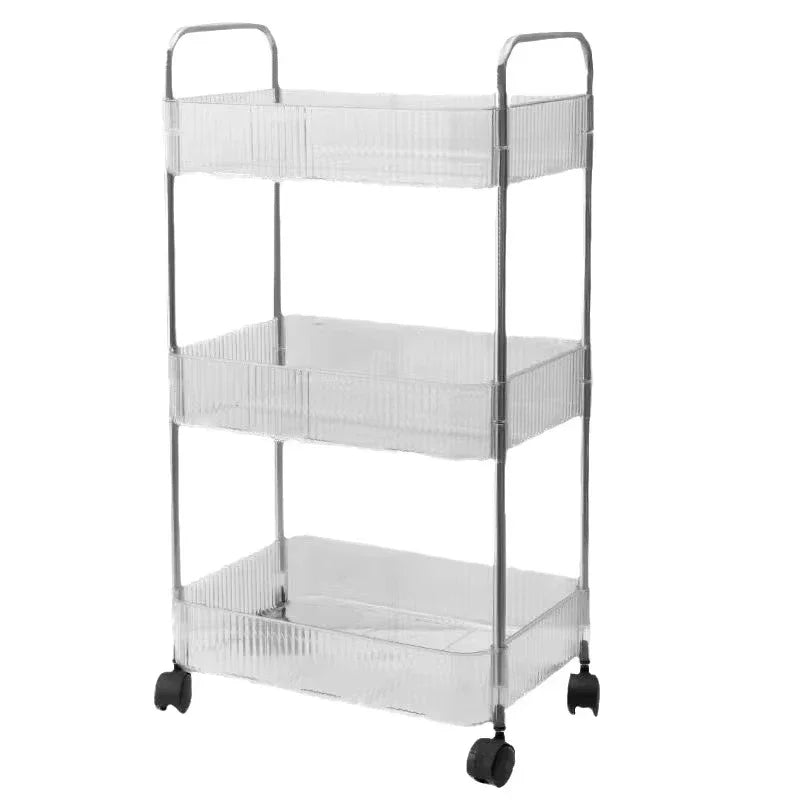 Storage Cart on Wheels - Rolling Multi-Tier Utility Cart