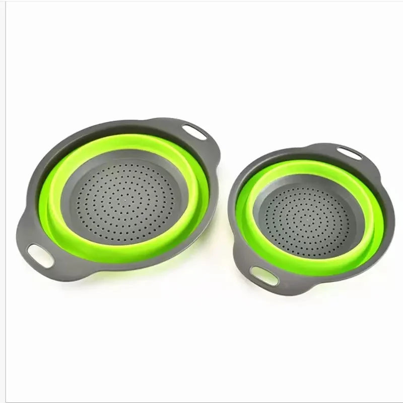 Collapsible Silicone Colander - Space-Saving Kitchen Strainer