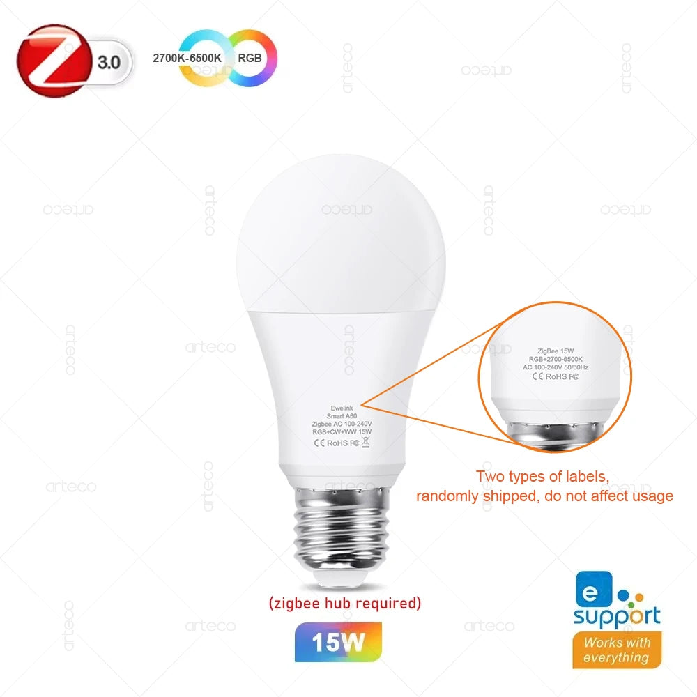 E27 Zigbee Smart LED Bulb