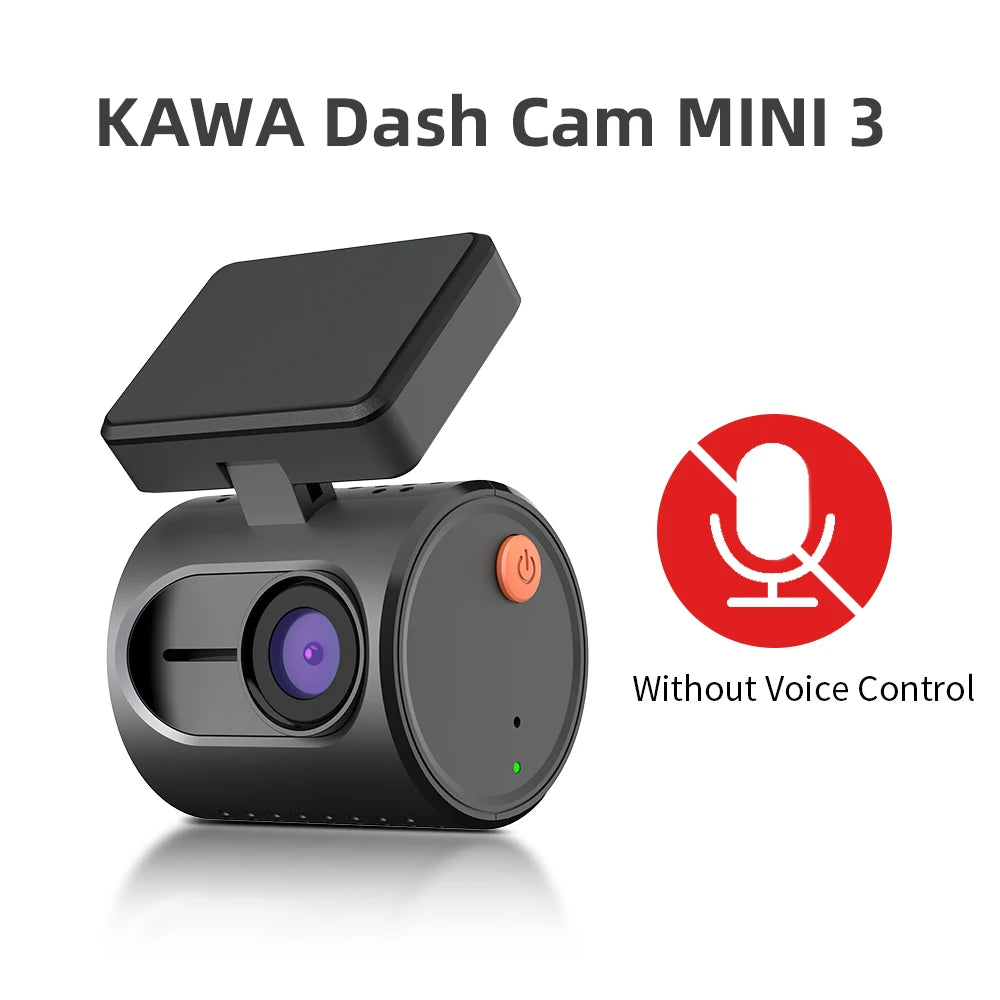 KAWA Mini 3 WiFi Dash Cam - Wireless Night Vision Car DVR