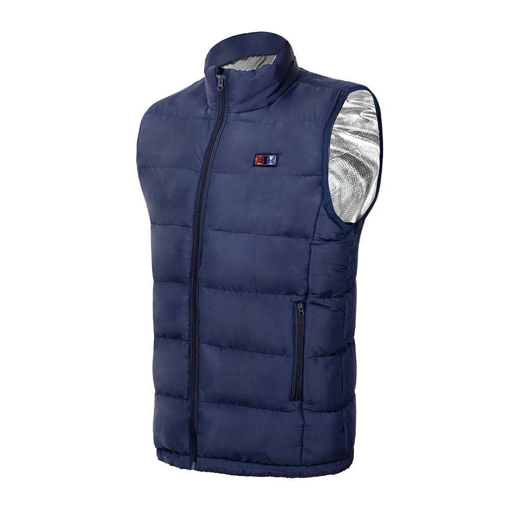 9-Zone USB Rechargeable Heated Vest - Electric Warming Jacket
