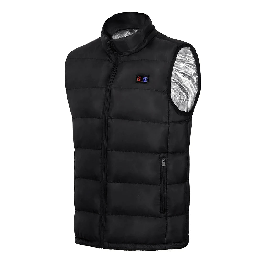 9-Zone USB Rechargeable Heated Vest - Electric Warming Jacket