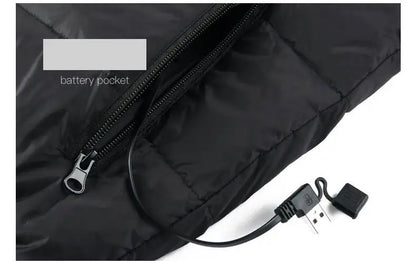 9-Zone USB Rechargeable Heated Vest - Electric Warming Jacket