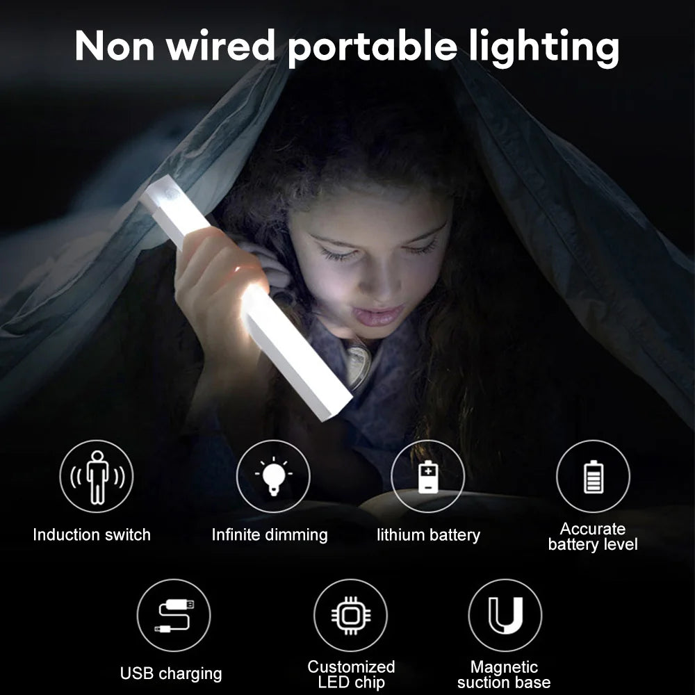 LED Motion Sensor Light - Rechargeable Smart Cabinet Lamp