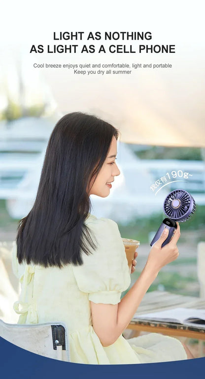 Handheld & Neck Fan - Rechargeable Bladeless Cooling Fan