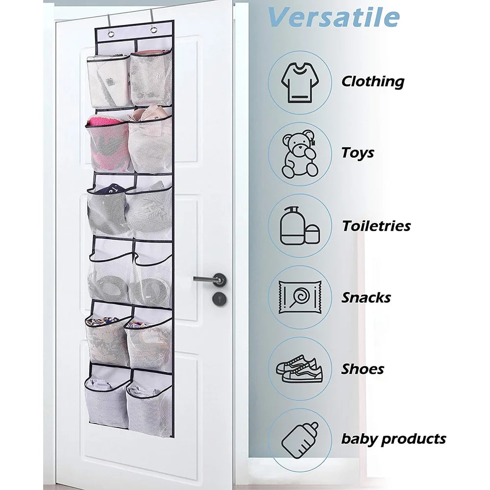 12-Pocket Over-Door Shoe Organizer