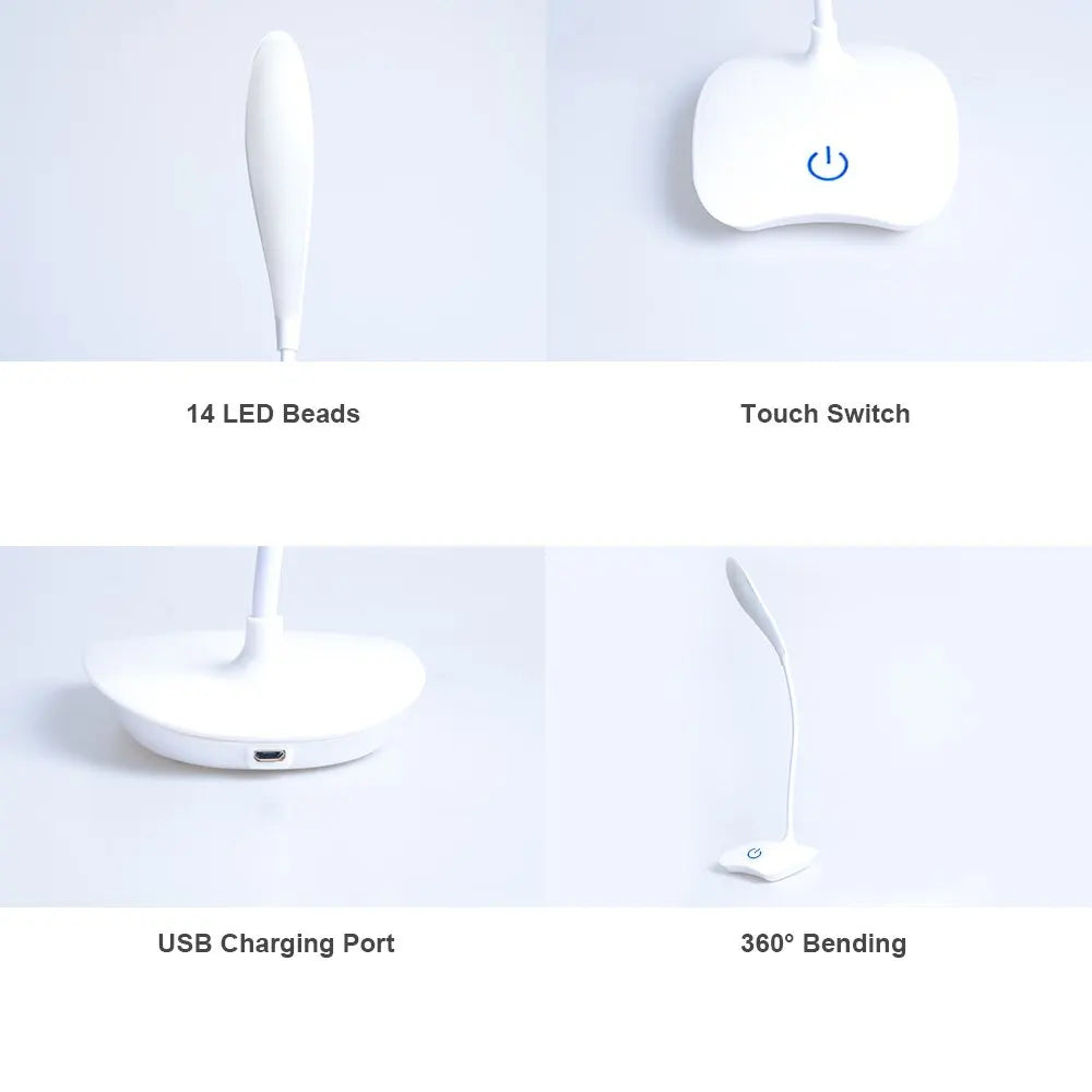 USB Rechargeable LED Desk Lamp