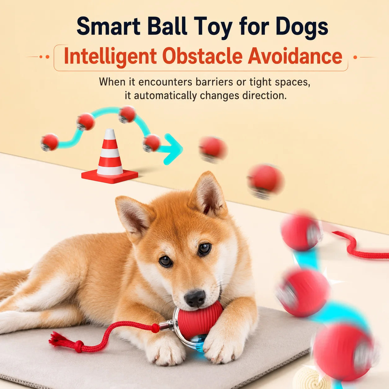 Automatic Rolling Dog Ball Launcher - Interactive Smart Toy
