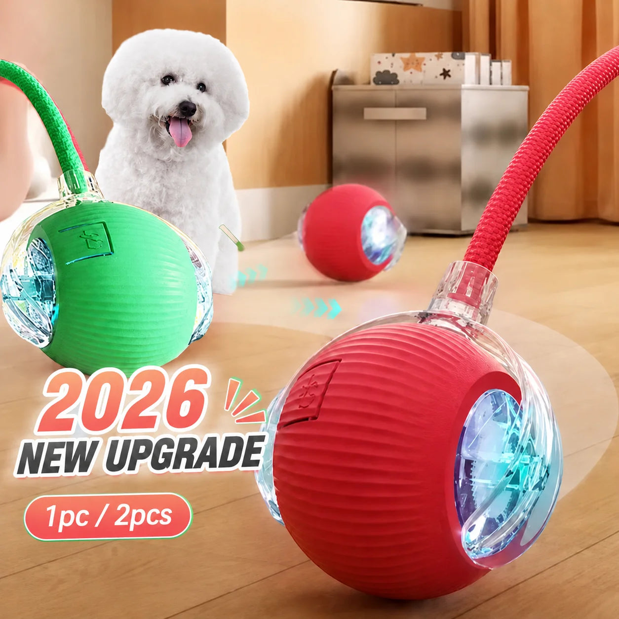 Automatic Rolling Dog Ball Launcher - Interactive Smart Toy