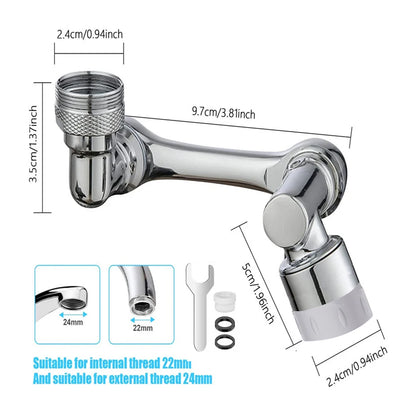 Rotating Faucet Extension Arm
