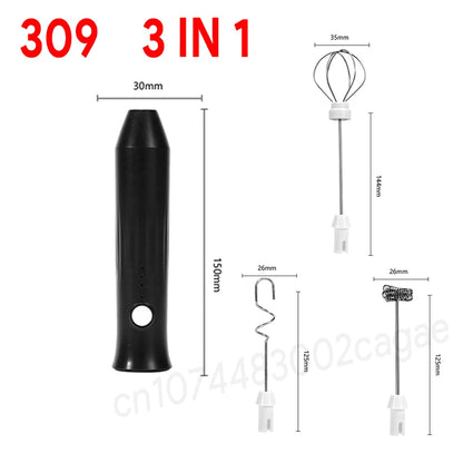 Rechargeable Electric Milk Frother - Handheld Coffee Whisk