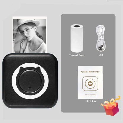 Portable Mini Thermal Printer - Wireless Bluetooth Photo & Label Printer