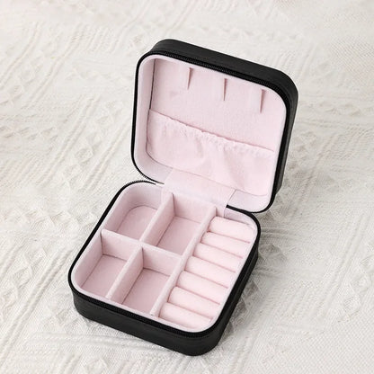 Portable Travel Jewelry Box - 3-Layer Organizer Case