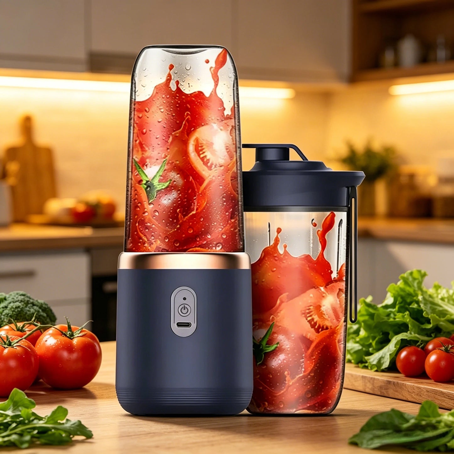 Portable USB Blender - 400ml Travel Juicer Cup