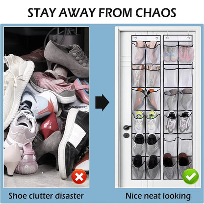 12-Pocket Over-Door Shoe Organizer