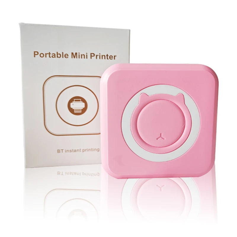 Portable Mini Thermal Printer - Wireless Bluetooth Photo & Label Printer