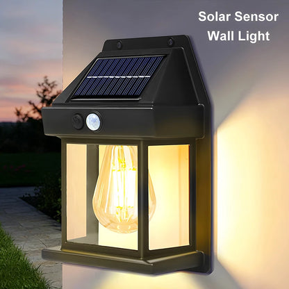 Solar Motion Sensor Outdoor Wall Lights - 2 Pack