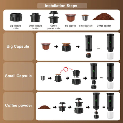 Portable Espresso Machine - Car & Travel