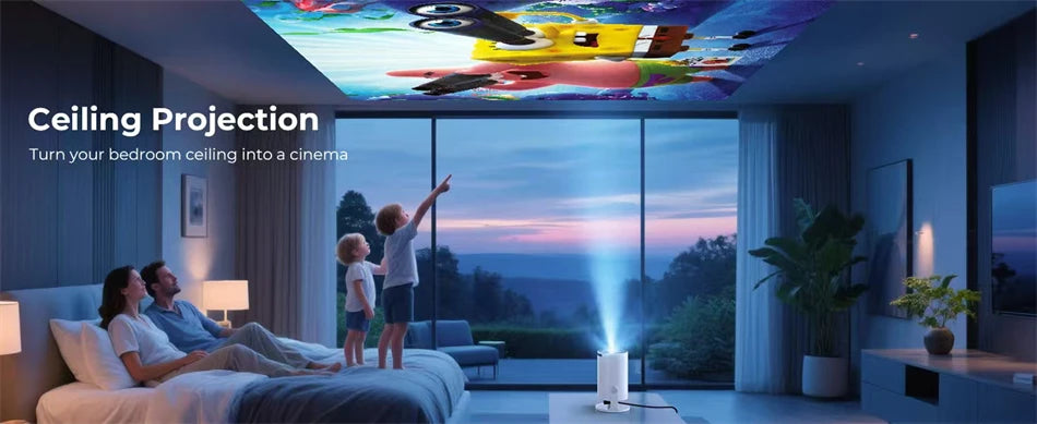 HY300 Smart Portable Projector - 4K Support, Android