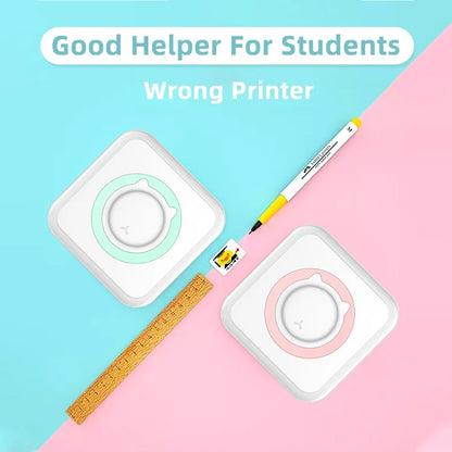 Portable Mini Thermal Printer - Wireless Bluetooth Photo & Label Printer