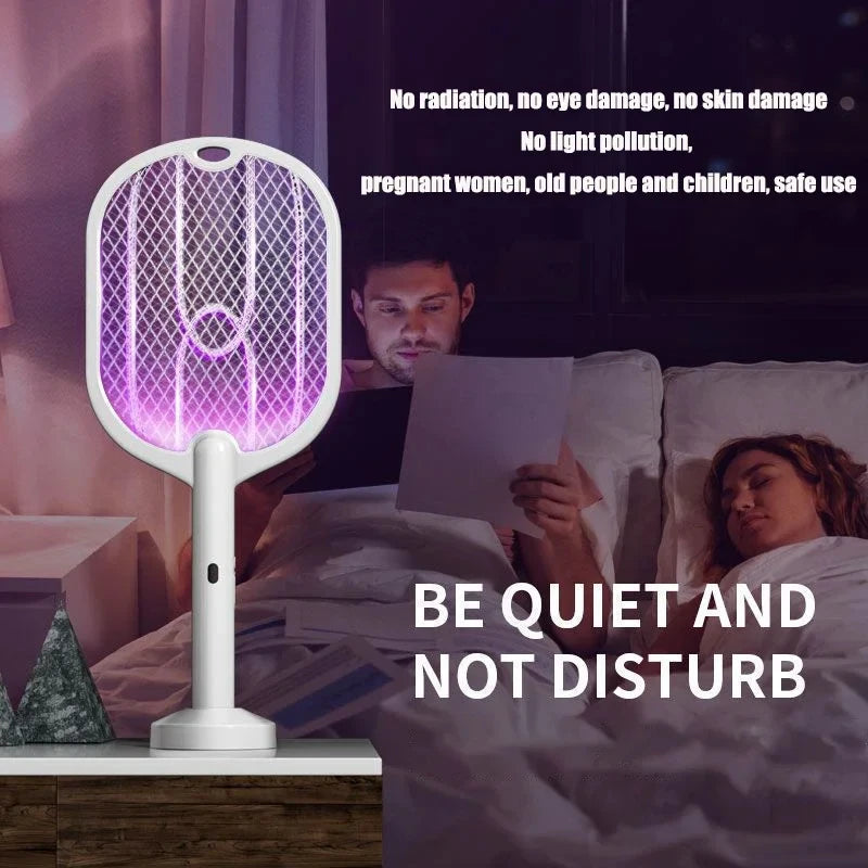 Electric Mosquito & Fly Swatter - 3-in-1 Bug Zapper