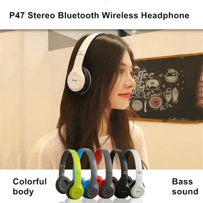 P47 Foldable Bluetooth Headphones