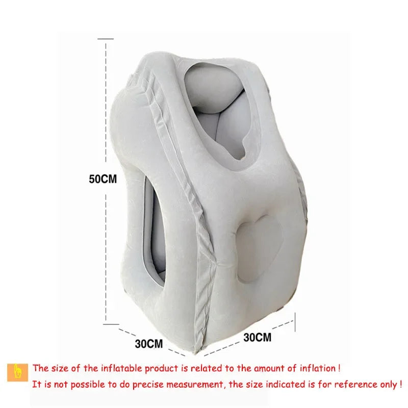 Inflatable Travel Pillow - Portable Neck & Chin Support