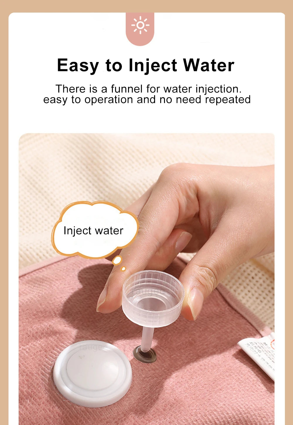 Electric Hand Warmer - Rechargeable Hot Water Bag