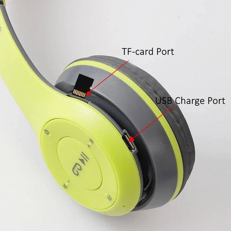 P47 Foldable Bluetooth Headphones