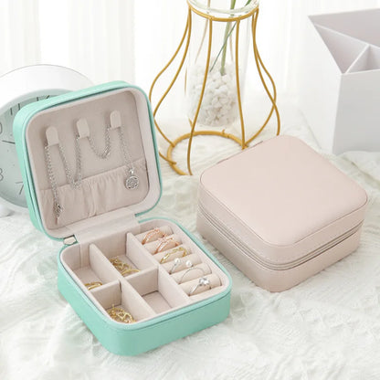 Portable Travel Jewelry Box - 3-Layer Organizer Case