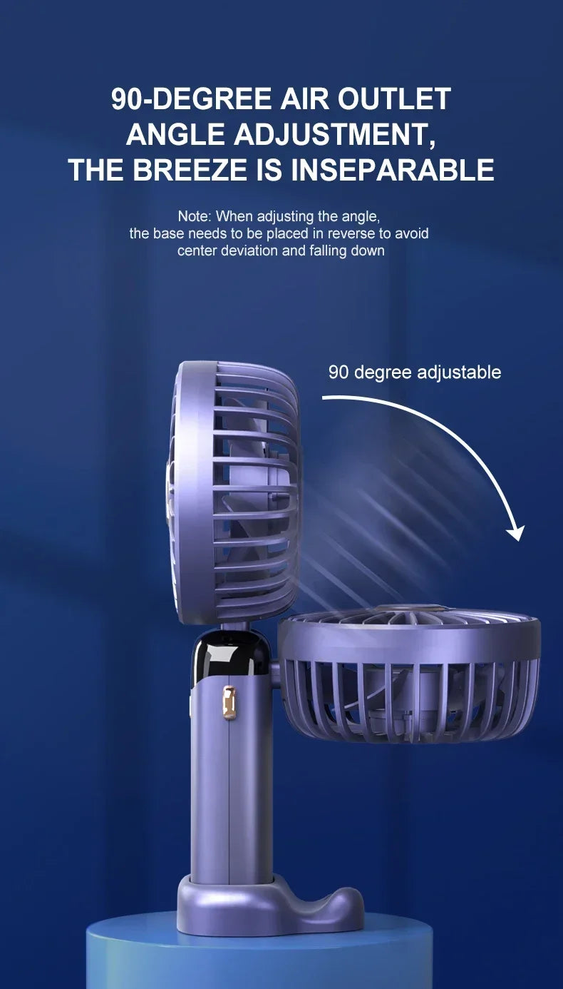 Handheld & Neck Fan - Rechargeable Bladeless Cooling Fan