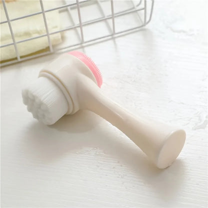 Silicone Facial Cleansing Brush - Double-Sided