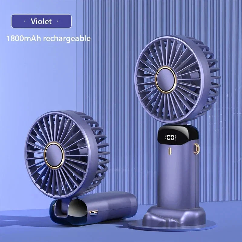 Handheld & Neck Fan - Rechargeable Bladeless Cooling Fan