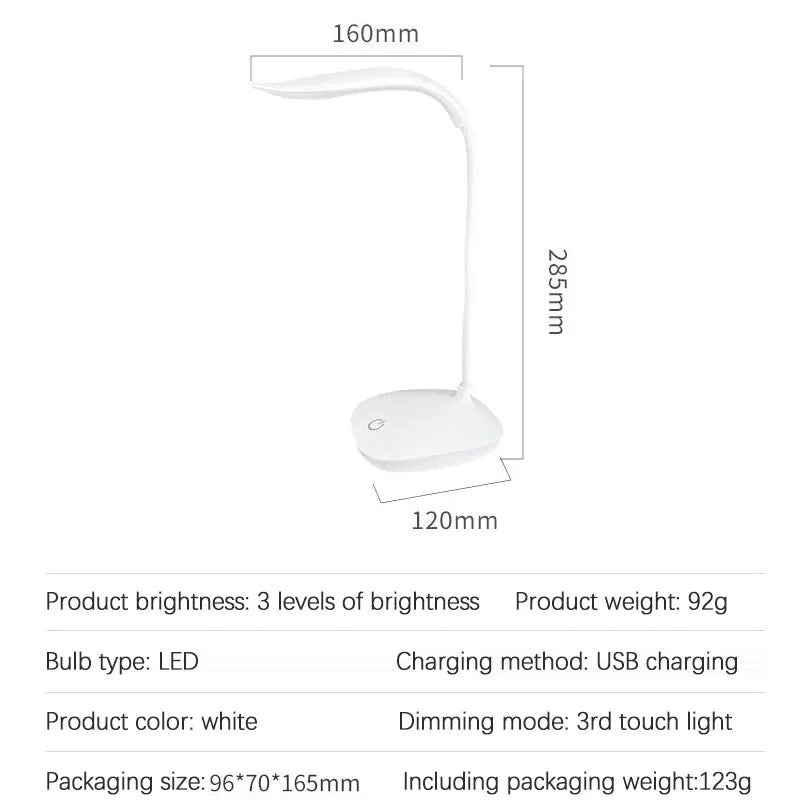 USB Rechargeable LED Desk Lamp