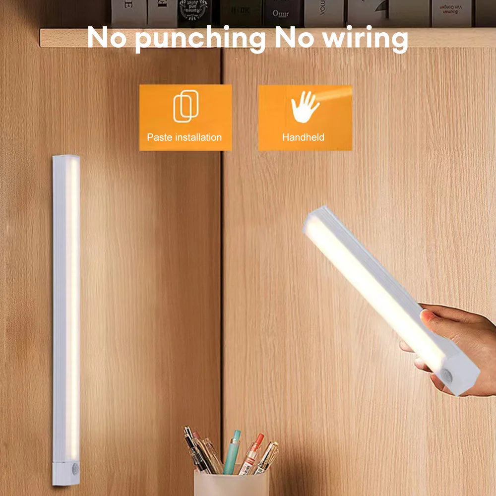 LED Motion Sensor Light - Rechargeable Smart Cabinet Lamp
