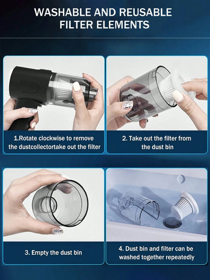 Cordless Handheld Vacuum Cleaner - Rechargeable