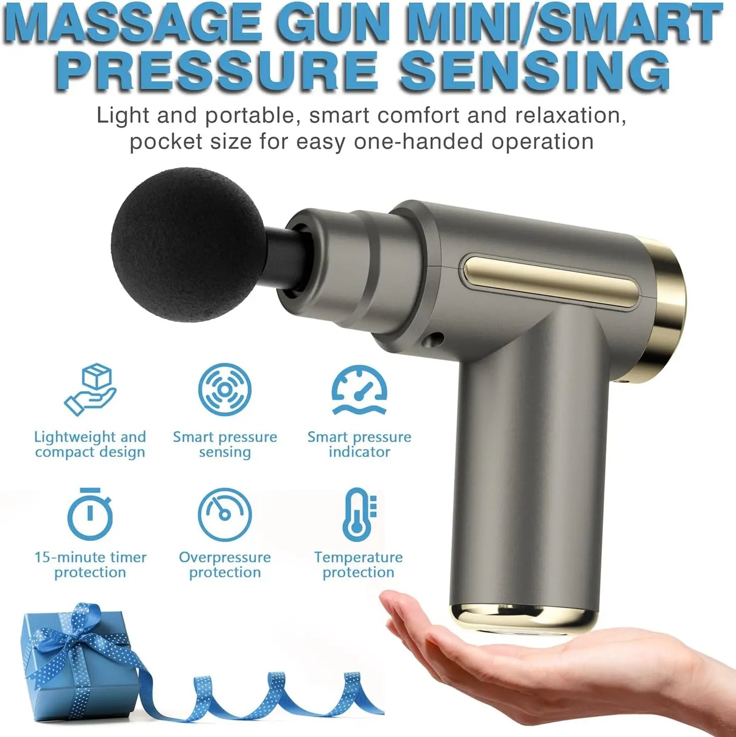 Compact Massage Gun - Deep Tissue Percussion Massager