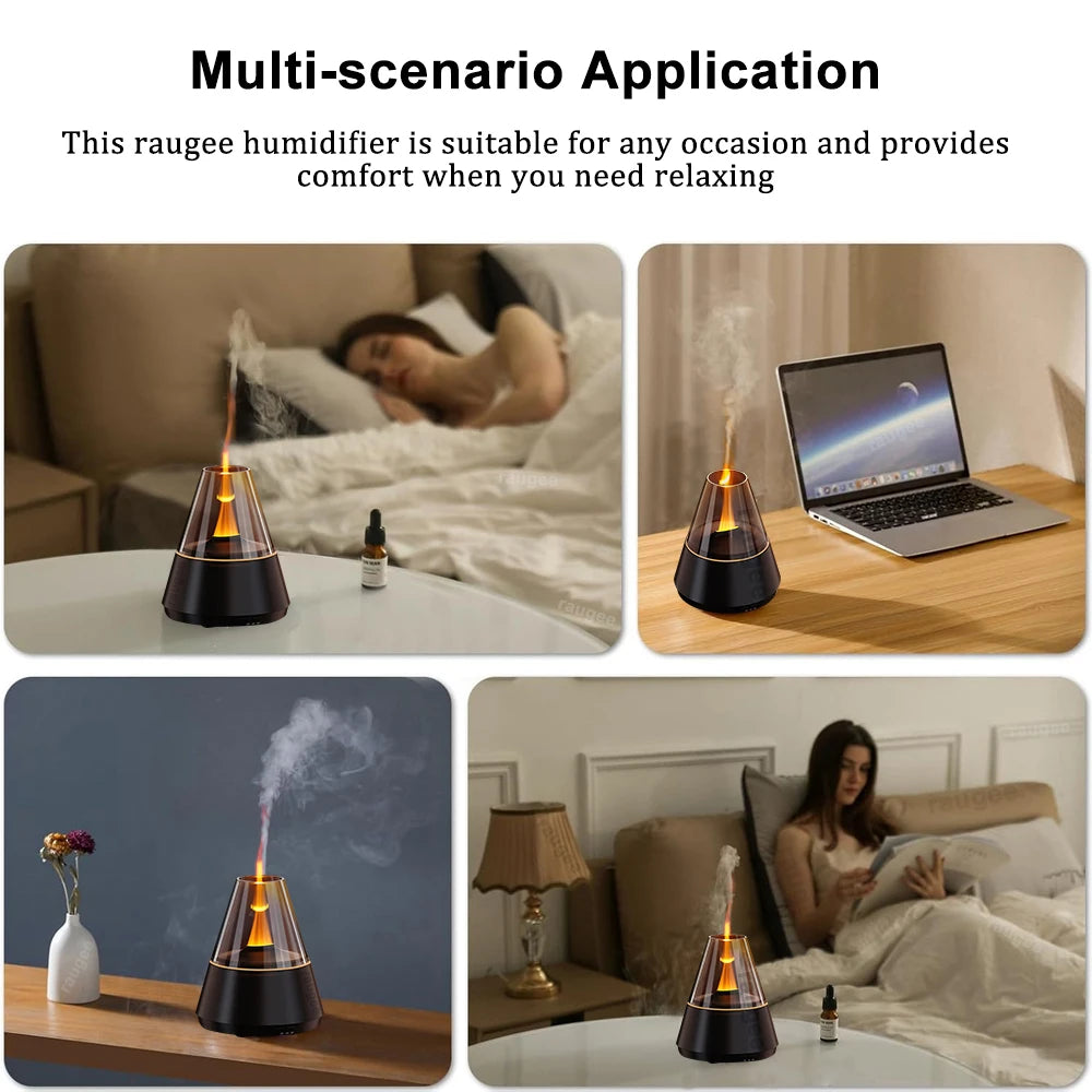 Essential Oil Diffuser - Aromatherapy Diffuser with 7 Color Night Light and Timer, 120ml