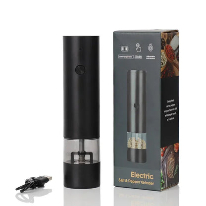 USB Rechargeable Electric Salt and Pepper Grinder Set