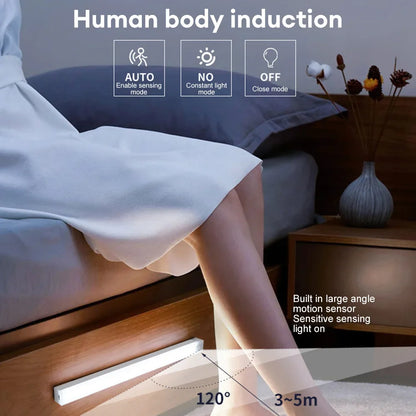 LED Motion Sensor Light - Rechargeable Smart Cabinet Lamp
