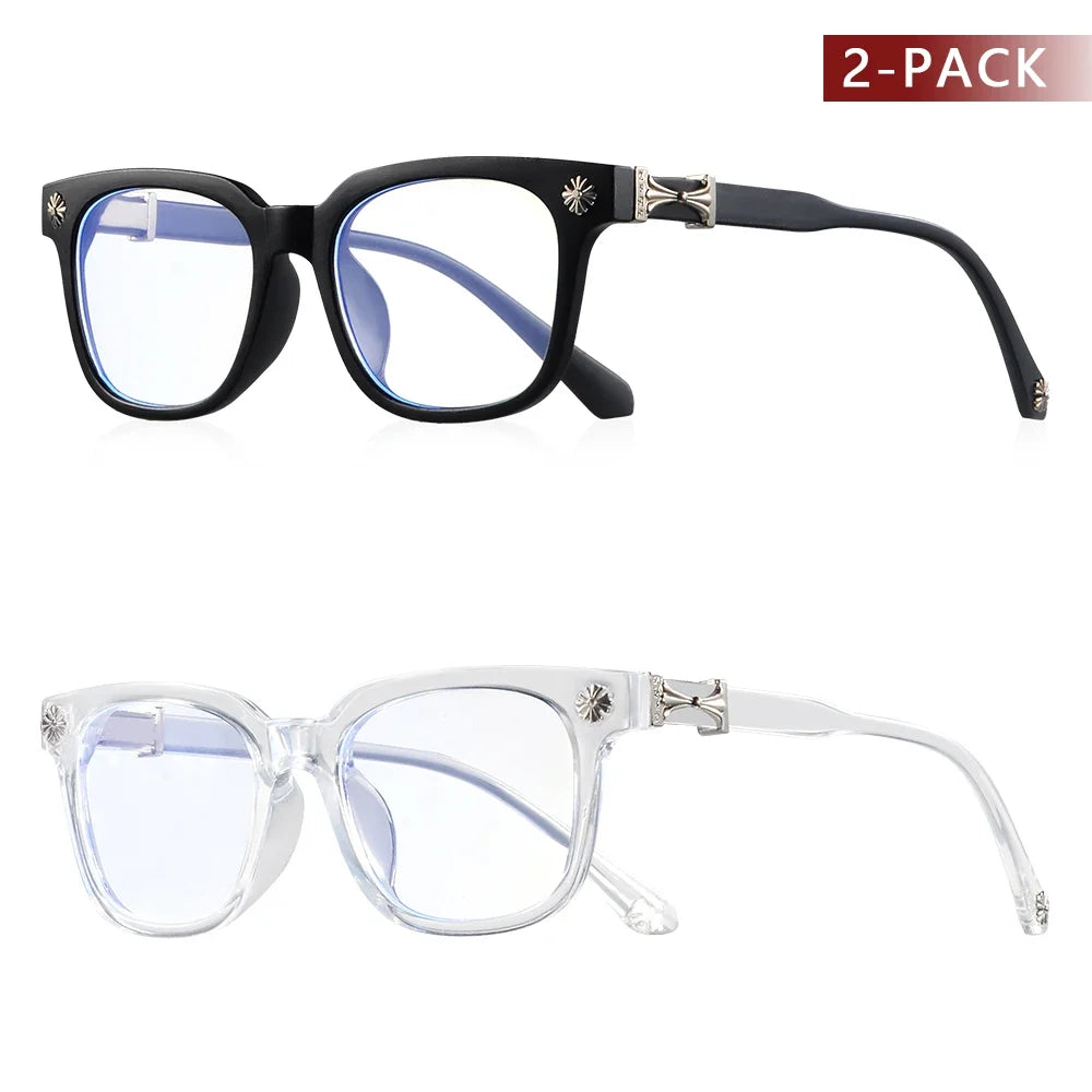 Square Anti Blue Light Glasses (2-Pack)