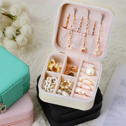 Portable Travel Jewelry Box - 3-Layer Organizer Case