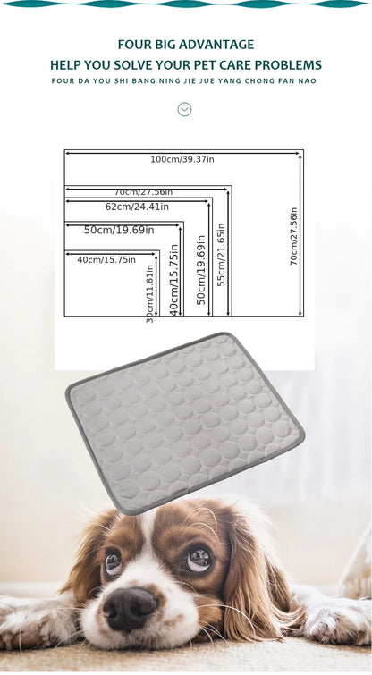 Dog Cooling Mat - Pet Cooling Pad for Cats & Dogs