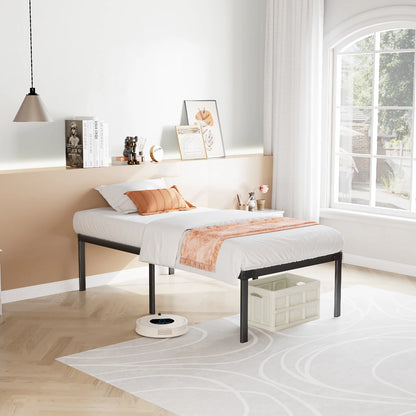 Queen Bed Frame - 14in Metal Bed Frame with Steel Slats