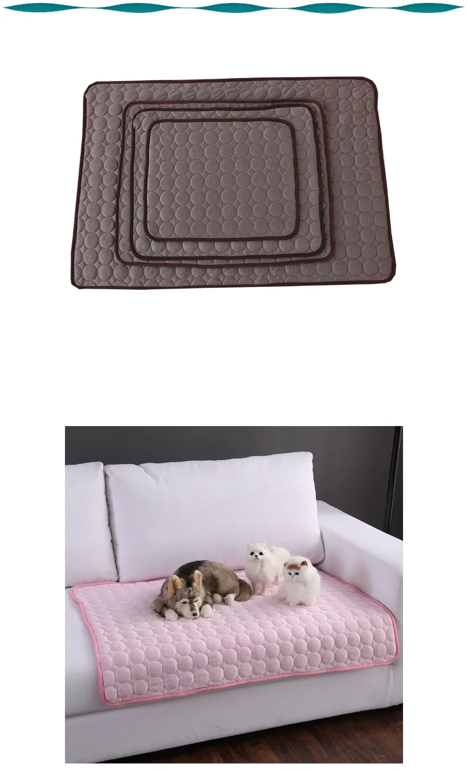 Dog Cooling Mat - Pet Cooling Pad for Cats & Dogs