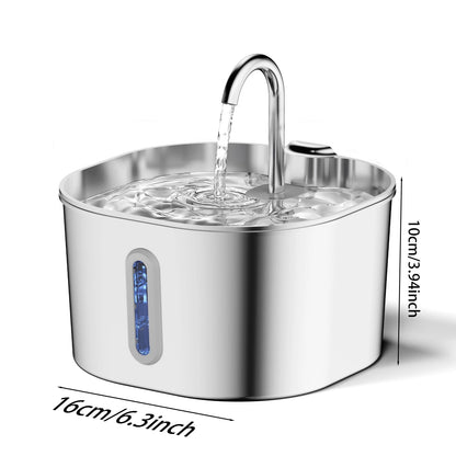 Cat Water Fountain - Stainless Steel Pet Fountain