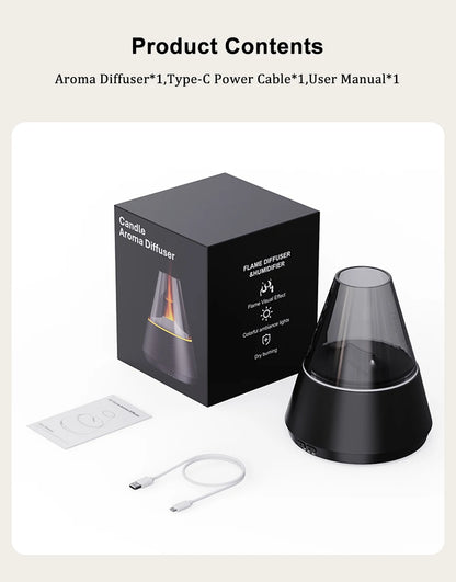 Essential Oil Diffuser - Aromatherapy Diffuser with 7 Color Night Light and Timer, 120ml