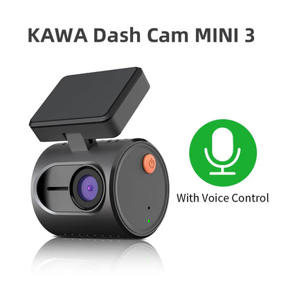 KAWA Mini 3 WiFi Dash Cam - Wireless Night Vision Car DVR