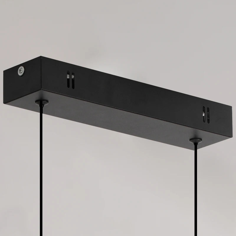 Modern Pendant Light - Linear LED Chandelier, Dining Room Light Fixture for Kitchen Island