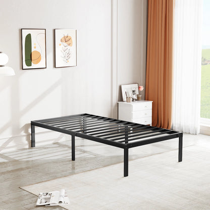 Queen Bed Frame - 14in Metal Bed Frame with Steel Slats